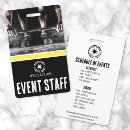 Search for event staff id badges Backstage pass