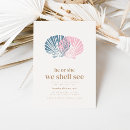 Search for sea shells invitations Ocean