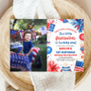 Search for firecracker birthday invitations Red white and blue