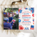 Search for firecracker invitations Red white and blue