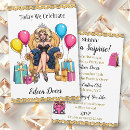 Search for queen birthday invitations Gold