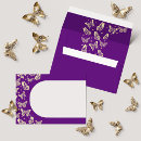Search for purple and gold envelopes Butterfly