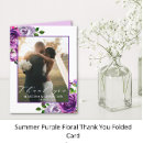 Search for purple wedding thank you cards Chic