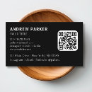 Search for black barcode business cards Qr code