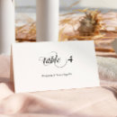 Search for black and white place cards Sophisticated
