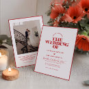 Search for red border wedding invitations Stylish