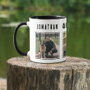 Search for best dog dad ever mugs Black and white