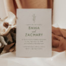 Search for green grey invitations Minimalistic
