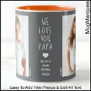 Search for love text mugs Dad