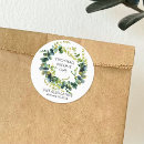 Search for floral wreath wedding stickers Traditional