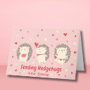 Search for hedgehog valentines day cards Pink