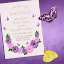 Search for enchanted bridal shower invitations Purple