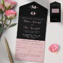 Search for black and blush wedding invitations Minimalist