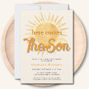 Search for here comes the sun baby shower invitations Cute