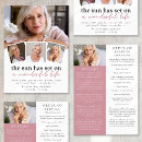 Search for modern memorial service invitations Photo collage