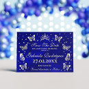 Search for navy gold save the dates Mis quince anos