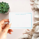 Search for blue border note cards Minimalist