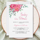 Search for baby in bloom invitations Watercolor
