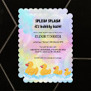 Search for ducky baby shower invitations Bubbles