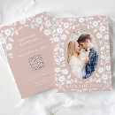 Search for pink floral save the dates Qr code