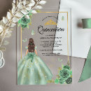 Search for sage green quinceanera invitations Quinceañera