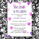 Search for pink balloon invitations Purple