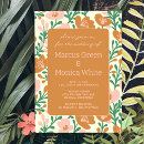 Search for pink and green wedding invitations Minimalist