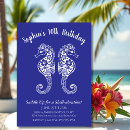 Search for seahorse birthday invitations Ocean