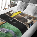 Search for cat photo blankets Monogrammed