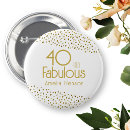 Search for birthday 40 badges Elegant