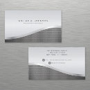 Search for metallic silver business cards Masculine