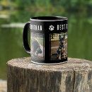 Search for best dog dad ever mugs Black and white