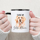 Search for golden retriever mom mugs Watercolor