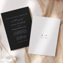 Search for classic black and white wedding invitations Modern