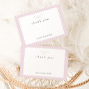 Search for pink bow thank you cards Simple