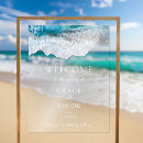 Search for beach welcome wedding signs Tropical