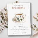 Search for baby tea invitations Botanical