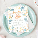 Search for sea animals birthday invitations Oneder