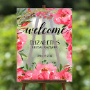 Search for pink flowers welcome wedding signs Bridal shower