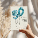 Search for blue balloon invitations Minimal