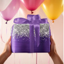 Search for purple and silver wrapping paper Elegant