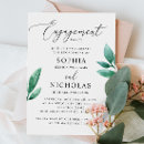 Search for greenery engagement party invitations Floral