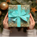 Search for turquoise and gold wrapping paper Teal