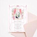 Search for ribbon birthday invitations Pink bow birthday