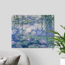 Search for vintage botanical canvas prints Claude monet