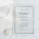 Search for clear wedding invitations Elegant and simple