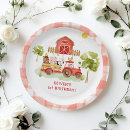 Search for farm birthday plates Pig