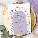 Search for lavender baby shower invitations Baby in bloom