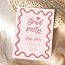 Search for pink black graduation invitations Black and white