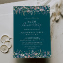 Search for elegant flower 25th anniversary invitations For her